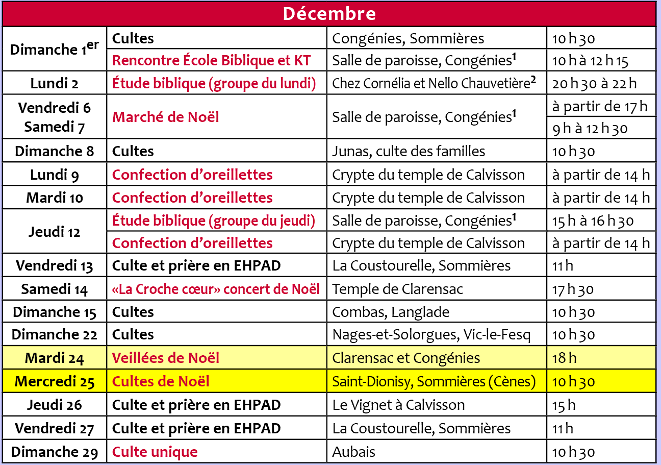 Decembre