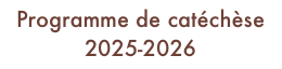 Programme de catéchèse