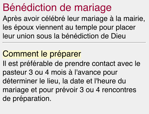 Bénédiction de mariage